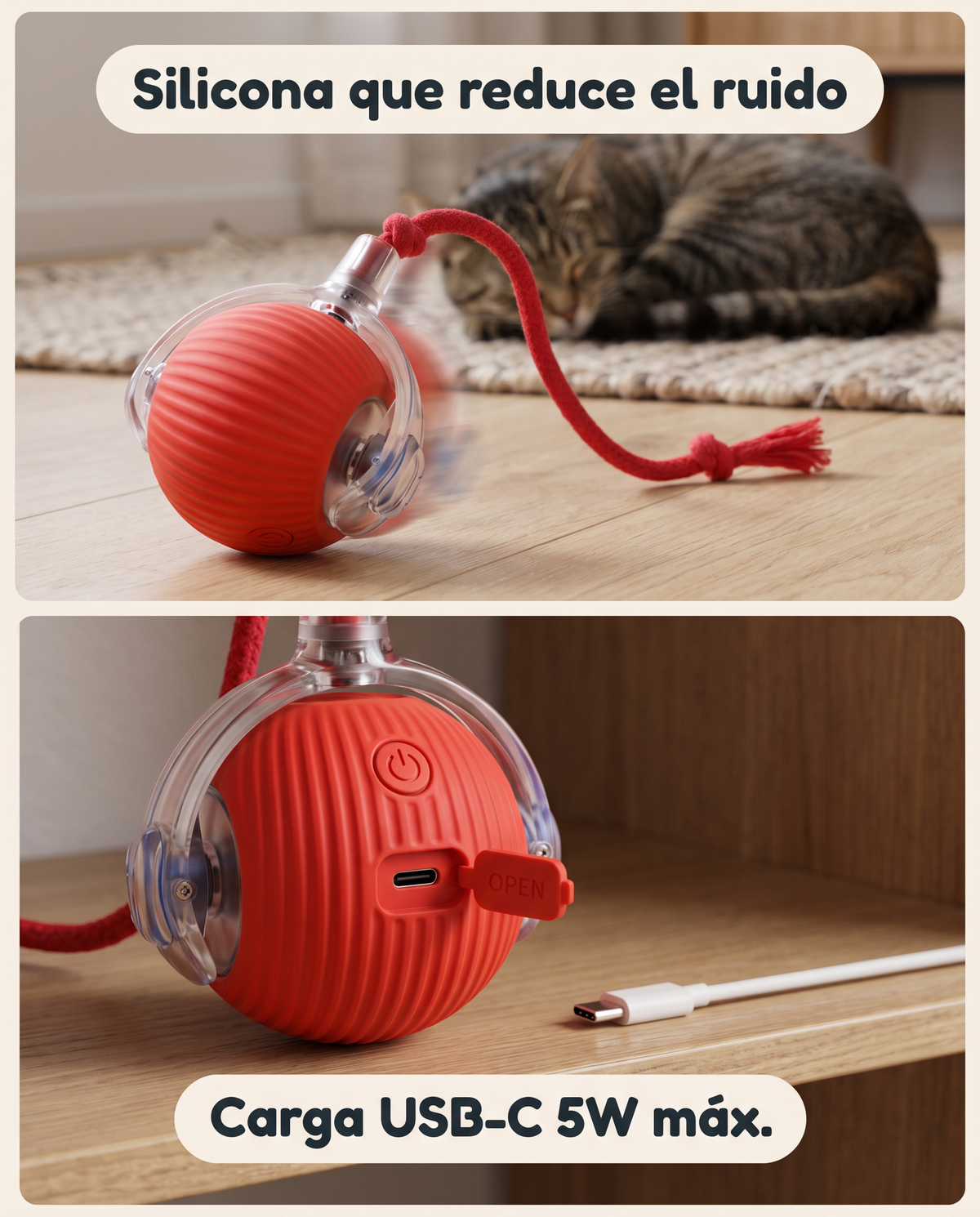 Pelota automática para mascotas