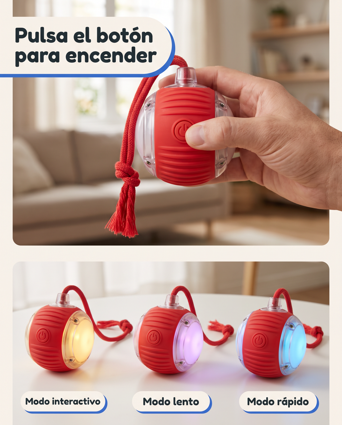 Pelota automática para mascotas